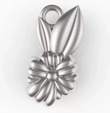 fiore design pendente 3d stampa modello treding gioielleria ciondoli floreale unico 3d print model - Mito3D