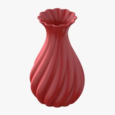 flor vaso 3d impressão modelo trio tag decoração 3d print model - Mito3D
