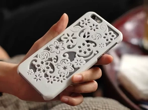 Blumen iPhone 6 Fall Mantel 3d Drucken Modell dreiding Apfel Frau Blume Zubehör dekorativ Design Telefon Startseite Fälle Geschenk weiblich einzigartig Smartphones Clever 3d print model - Mito3D