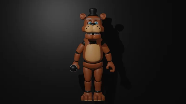 fnaf freddy 3d impresión modelo trío etiquetas víspera santos juguete juego horror oso fazbear 3d print model - Mito3D