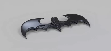 folding batarang movie batman 3d printing model - threeding military weapon bat blade comics cosplay dc prop replica melee 3d print model - Mito3D