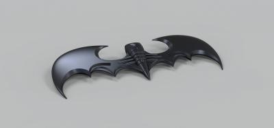 folding batarang movie batman forever toys games & hobby 3D printing model, file, printable design, 3d print, bat, batman, batarang, movie, prop, replica, cosplay, weapon, melee, blade, dc, comics, military 3d print model - Mito3D