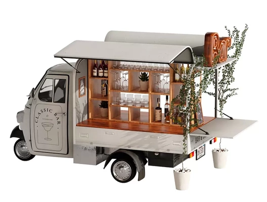 foodtruck 3d printing model - threeding tags food truck futuristic foodcar 3d print model - Mito3D