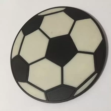 fútbol portavasos 3d impresión modelo trío deporte firmar placa lager 3d print model - Mito3D