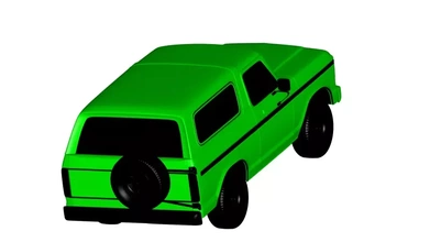 vau Bronco 1978 3d impressão modelo trio 3d print model - Mito3D