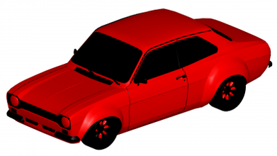 ford escort motors & transport 3D printing model, file, printable design, 3d print, 3d print model - Mito3D