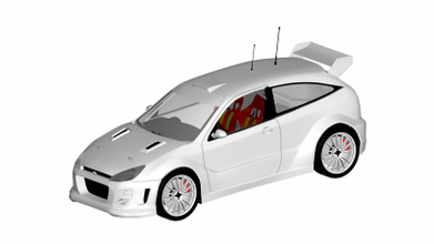 Ford odak wrc motorlar Ulaşım 3D baskı model dosya yazdırılabilir tasarım 3d Yazdır 3d print model - Mito3D