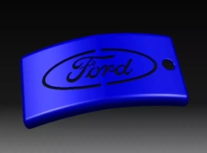 Ford anahtarlık 3d baskı model üçleme 3d print model - Mito3D