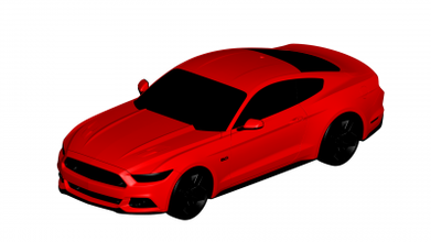 vado mustango motores transporte 3D impresión modelo expediente imprimible diseño 3d Ford Mustang 3d print model - Mito3D