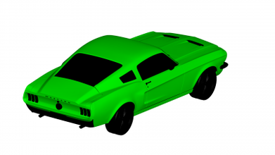 Ford Mustang 1967 Motoren Transport 3D Drucken Modell Datei druckbar Design 3d drucken 3d print model - Mito3D