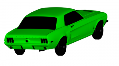 Ford Mustang 1968 Motoren Transport 3D Drucken Modell Datei druckbar Design 3d drucken 3d print model - Mito3D