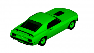 Ford mustang 1969 motorlar Ulaşım 3D baskı model dosya yazdırılabilir tasarım 3d Yazdır 3d print model - Mito3D