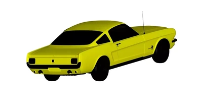vado mustango fastback 3d impresión modelo trío cupé 3d print model - Mito3D