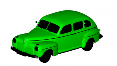 ford tudor 1942 motors & transport 3D printing model, file, printable design, 3d print, Ford Tudor 3d print model - Mito3D