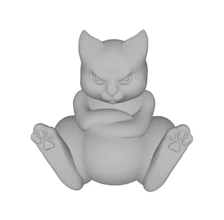 dimenticato alimentazione gatto 3d stampa modello treding 3d print model - Mito3D