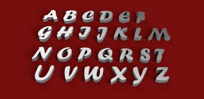 forte font uppercase 3d letters stl file toys games & hobby 3D printing model, file, printable design, print, 3dletter, 3dletters, type, decoration, words, other, gadgets, agency, fonts, language, sign, symbol, letter, stlfile, 3dmodel, 3dprint, alphabet, letters, font, text 3d print model - Mito3D