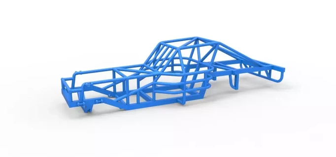 frame outlaw figure 8 modified stock car scale 1 25 3d printing model toy printable print vintage racing diecast scaled dirt speedway stockcar 3d print model - Mito3D