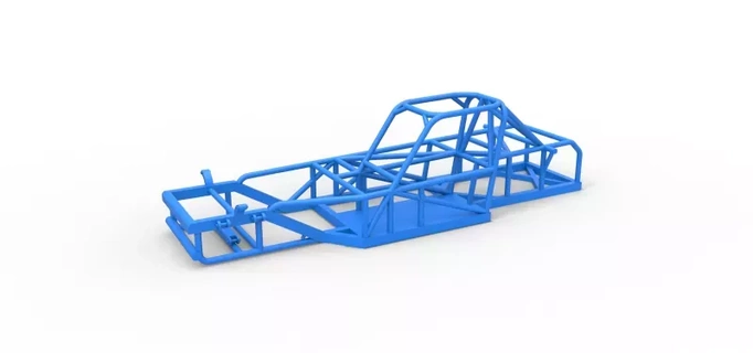 quadro Armação pequeno quadra supermodificado raça carro 1 25 3d impressão modelo brinquedo imprimível corrida diecast escala modificado autopista bloco 3d print model - Mito3D