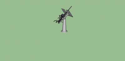 freestanding 20 mm anti aircraft gun toys games & hobby 3D printing model, file, printable design, 3d print, navy,naval,ship,anti aircraft,20 mm,gun 3d print model - Mito3D