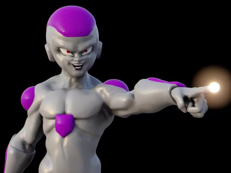 Frieza final form 3d baskı model üçleme karikatür anime yabancı goku dbz Ejderha top Vegeta sandıklar Süper dbs broly 3D print model - Mito3D