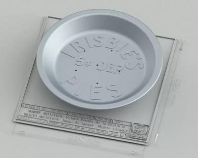 frizbi Plato uçan 3d baskı model kek disko 3d print model - Mito3D