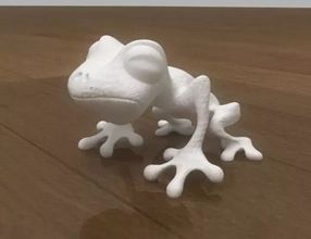 Frosch 3d Drucken Modell dreiding Tier Frösche Reptil Kröte 3d print model - Mito3D