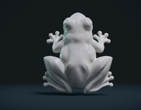 frog art 3D printing model, file, printable design, 3d print, water, lily, bog, frog, toad, amphibian 3d print model - Mito3D
