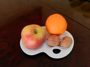 fruta paleta 3d impressão modelo trio decoração tigela cozinha vivo jantar 3d print model - Mito3D