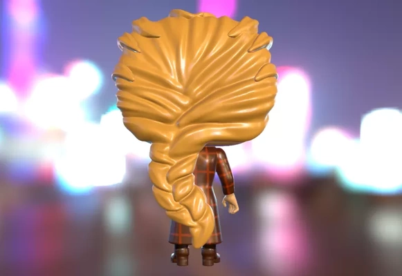 funko taylor rápido 3d impresión modelo trío etiquetas música popular 3d print model - Mito3D