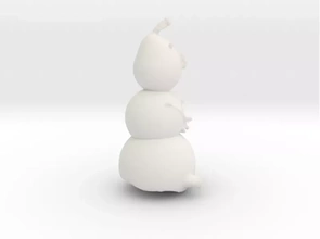 funky olaf 3d printing model - threeding frozen snowman snowmen 3d print model - Mito3D
