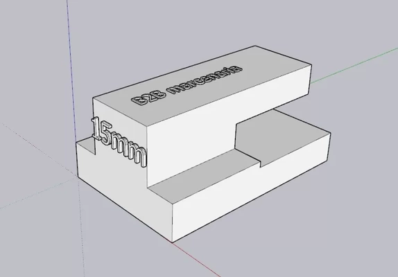 retour 39 information gigue para fixa porta 15mm mou 3mm 3d impression modèle trio mots clés boiseries 3d print model - Mito3D