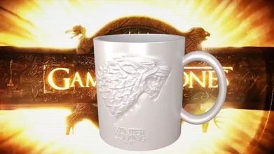game thrones stark coffee 3d printing model - threeding sculpture glass kitchen relief cup drink house king print cups wolf north mugs drinks winter amazing engraved easy awesome george coffe glassware epic quick fast rr martin hbo bas embossed dierwolf coming winterfell 3d print model - Mito3D