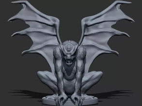 gargoyle 3d stampa modello treding scultura mostro creatura 3d print model - Mito3D