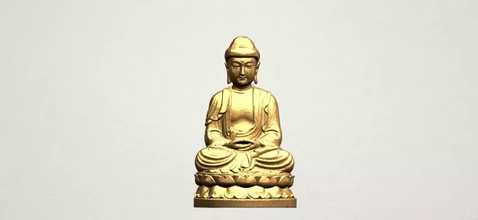 gautama buddha 01 3d stampa modello treding scultura statua religione architettura indiano tempio storico Cinese arredamento interni asiatico miniature buddista esterno bodhisattva shakyamuni 3d print model - Mito3D