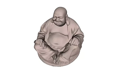 gautama Buda 3d impressão modelo trio kushinagar 3d print model - Mito3D