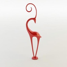 gazelle déco art 3D modèle d'impression, l'impression fichier, imprimable modèle, en de conception, d'impression 3d, la gazelle, 3D, 3d imprimable, impression l'art, mode, statuette, figurine, unique, rouge, abstrait, 3d print model - Mito3D