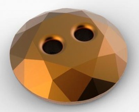 design gemstone bouton de la mode 3D modèle d'impression, l'impression fichier, imprimable modèle, en conception, d'impression 3d, bouton, pierre précieuse 3d print model - Mito3D