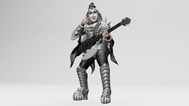 gene simmons kiss - 3dprinting toys games & hobby 3D printing model, file, printable design, 3d print, rockmusic, logo, miniature, figure, actionfigure, kiss, tommy thayer, simmons, paul stanley, eric singer, metal, rock band, music, hair, face, rock, head, kissarmy, heavy, glamour, black, usa, makeup, 3dprinting, ender3, anycubic, stl, obj 3d print model - Mito3D