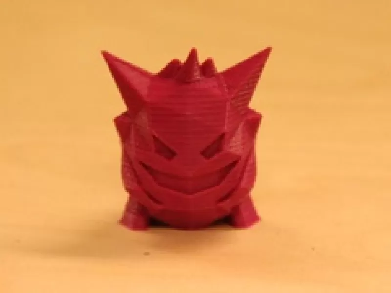 gengar low poly pokemon 3d baskı model üçleme 3D print model - Mito3D