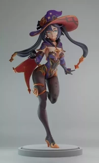 genshin printed mona 3d printing model art figurine craft anime fanart print character master cosplay mystic collectibles gaming gamer tech impact astrology 3d print model - Mito3D