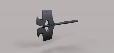 genuine axe phractos dota 2 toys games & hobby 3D printing model, file, printable design, 3d print, axe, weapon, melee, fantasy, phractos, genuine, dota, dota2, military 3d print model - Mito3D