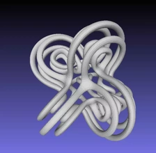 geométrico looping objeto 3d impressão modelo trio pingente Projeto Ciência dodecaedro geometria matemática resumo 3d print model - Mito3D