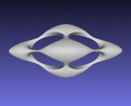 géométriques pendentif 2 de la mode 3D modèle d'impression, l'impression fichier, imprimable modèle, en conception, d'impression 3d, géométrie, l'objet, science, diatomées, des mathématiques, abstrait, design, pendentif, l'objet 3d print model - Mito3D