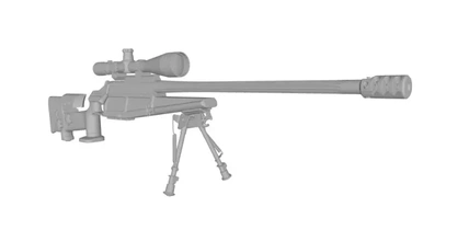 german sniper rifle - blaser 93 lrs2 3d printing model threeding sniperrifle 3d print model - Mito3D
