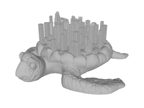 giant tortoise city shell 3d printing model - threeding 3d print model - Mito3D