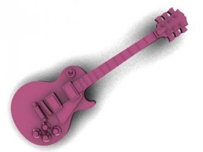 gibson lespaul pingente a moda 3D modelo de impressão, impressão arquivo design, 3d, Gibson LesPaul Pingente 3d print model - Mito3D