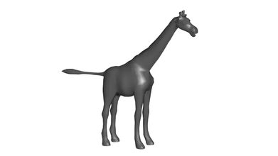 giraffa 3d modello stampa treding 3d print model - Mito3D