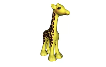 girafa brinquedo 3d impressão modelo trio animal construtor 3d print model - Mito3D