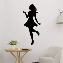 girl silhouette wall art 3d printing model - threeding decoration sculpture frame decor 2d 3d print model - Mito3D