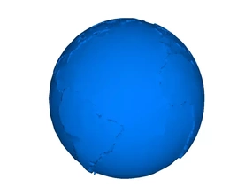 globe earth 3d printing model - threeding 3d print model - Mito3D